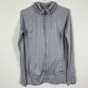 Columbia Sportswear Gray Silver Full Zip Jacket- Size Medium